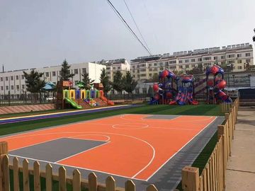 Smellless Safety 100٪ PP Flooring Quadrilateral for School Playground